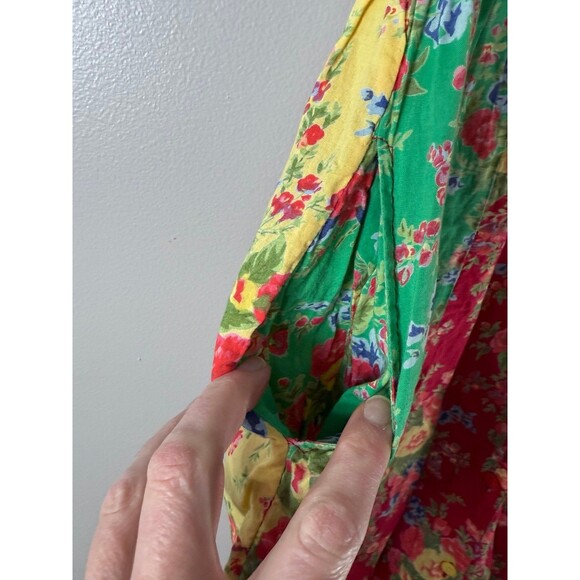 Vtg 90s April Cornell Cornelloki Floral Dress Cottagecore Maxi Dress 9/10 - Picture 4 of 8